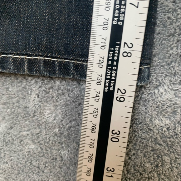 Vintage True Religion Straight Leg Dark Wash Low Rise Jeans Contrast Stitch 31 - Picture 9 of 11